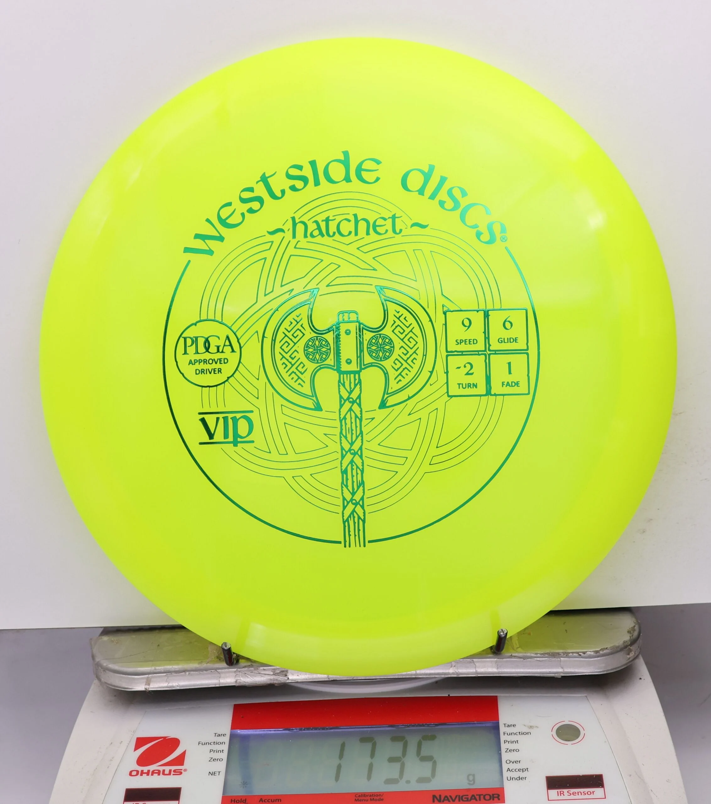 1212227 VIP Hatchet - #480 NYellow, 174