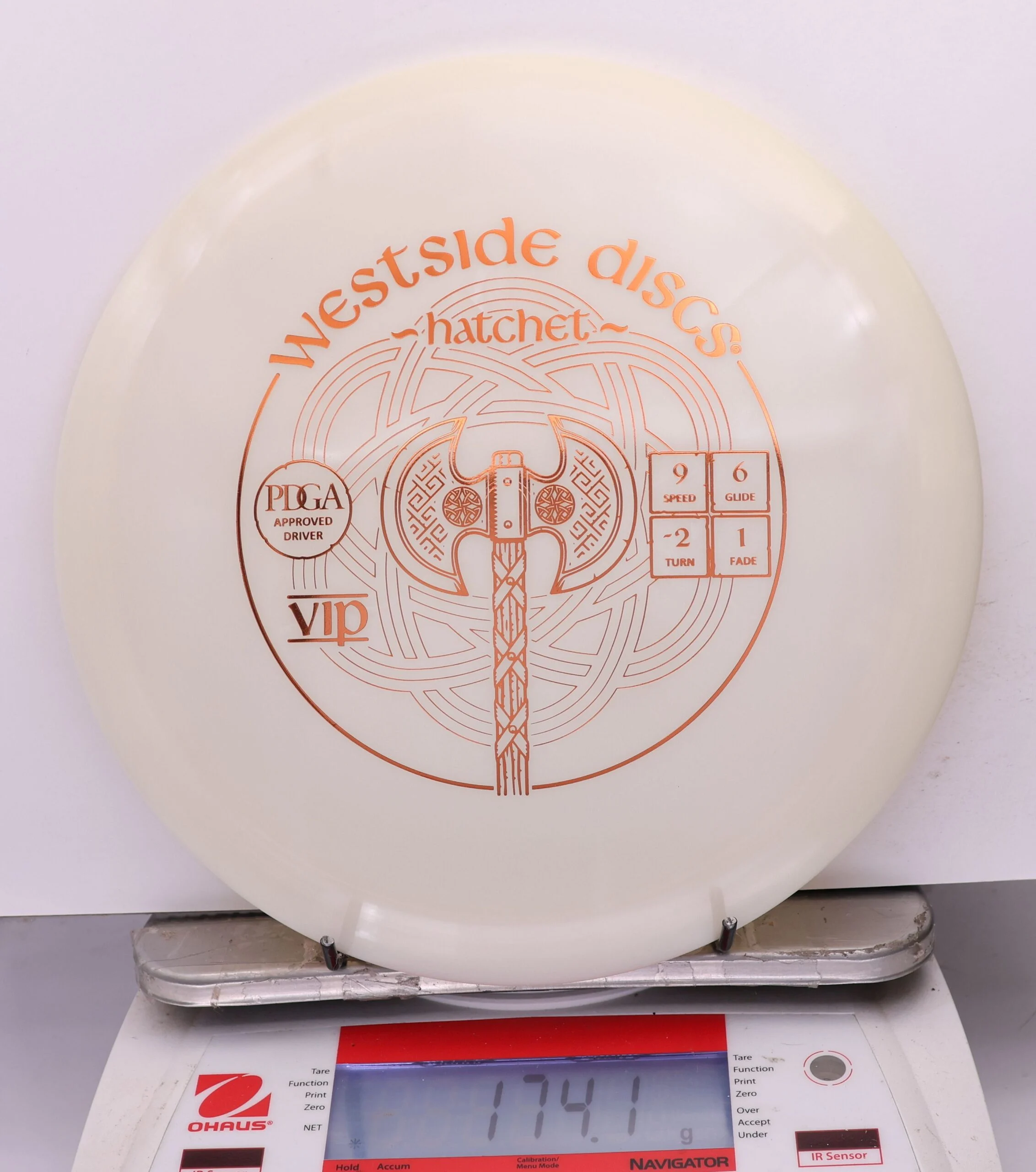 1212238 VIP Hatchet - #484 CreamyWhite, 174