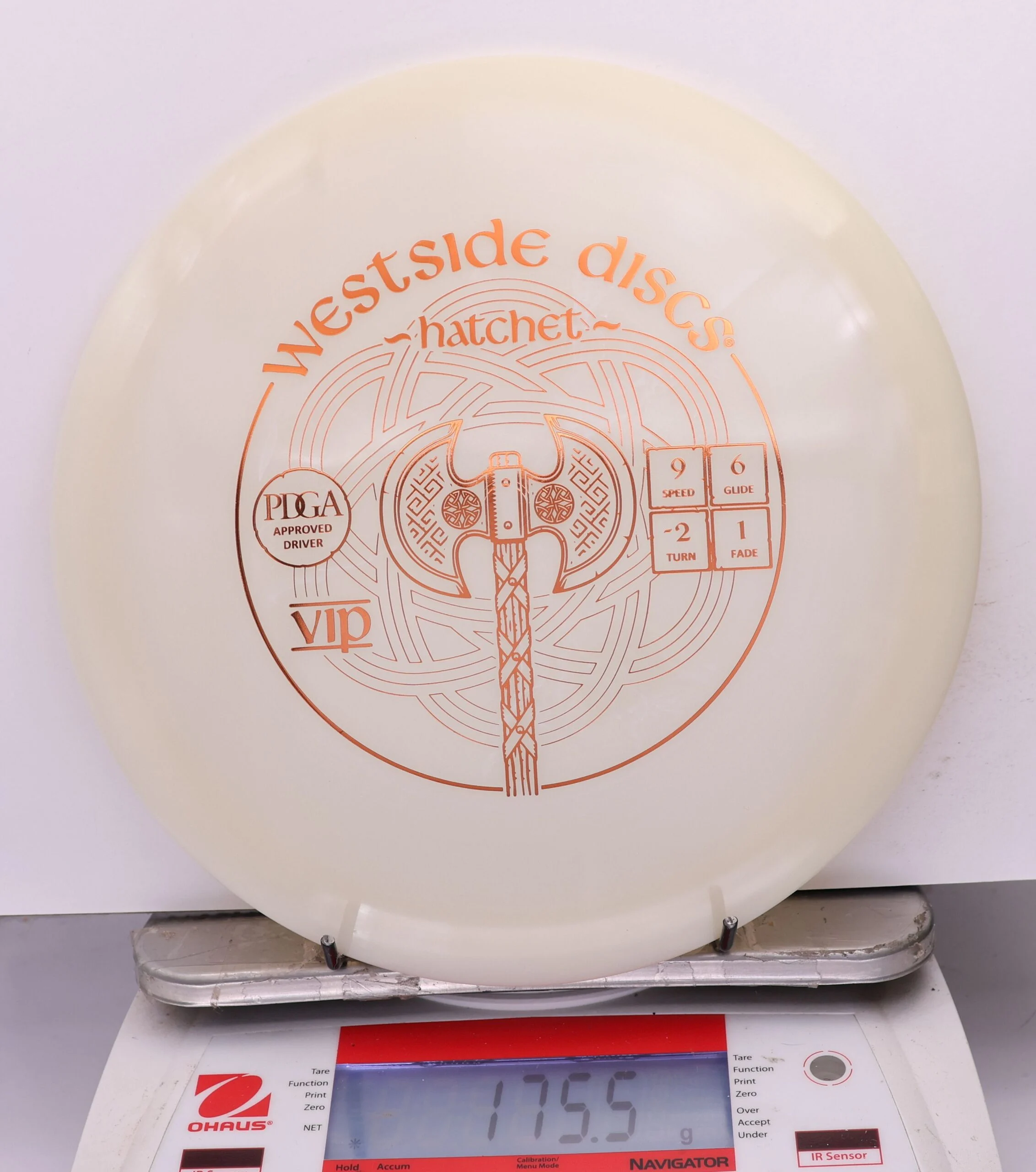 1212239 VIP Hatchet - #485 CreamyWhite, 176