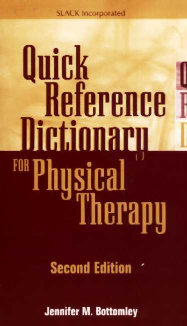 Quick Reference Dictionary for Physical Therapy Cover Image