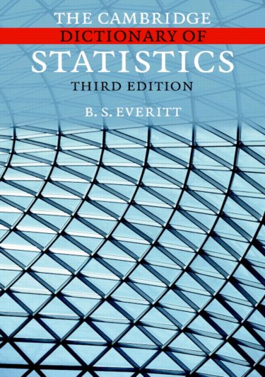 Cambridge Dictionary of Statistics Cover Image