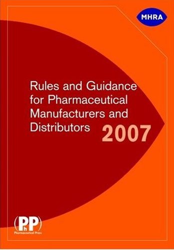 Rules and Guidance for Pharmaceutical Manufacturers and Distributors on CD-ROM Cover Image