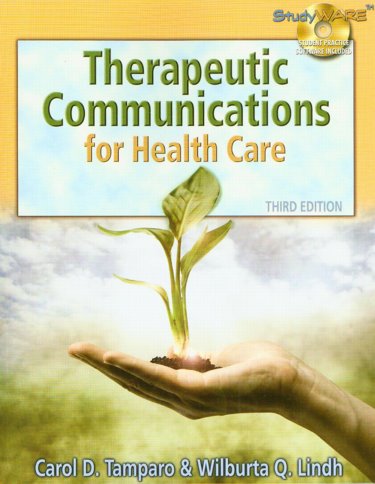 Therapeutic Communications for Health Professionals Cover Image
