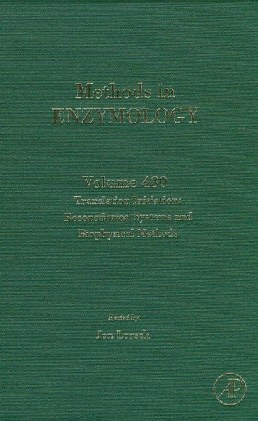 Methods in Enzymology: Translation Initiation: Reconstituted Systems and Biophysical Methods Cover Image