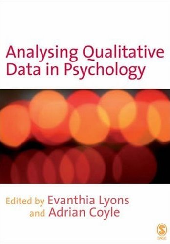 Analysing Qualitative Data in Psychology Cover Image