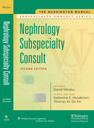 Washington Manual Nephrology Subspecialty Consult Cover Image