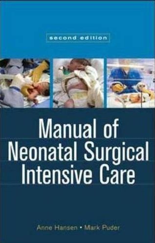 Manual of Neonatal Surgical Intensive Care Cover Image