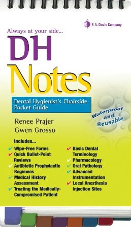 DH Notes: Dental Hygienists Chairside Pocket Guide Cover Image