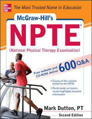 McGraw-Hills NPTE (National Physical Therapy Examination). Text with CD-ROM for Windows and Macintosh Cover Image