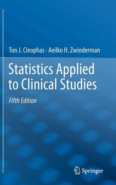 Statistics Applied to Clinical Studies Cover Image