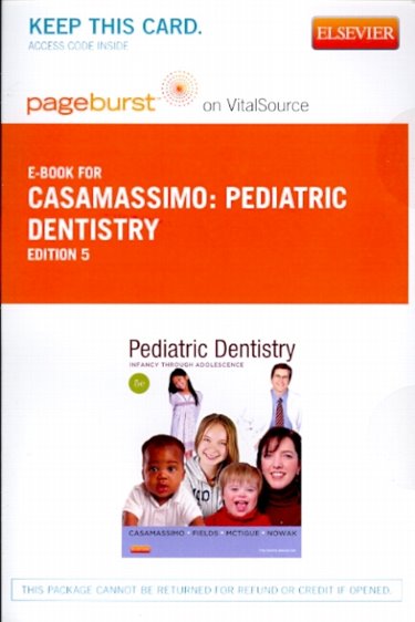 PageBurst E-Book for Casamassimo: Pediatric Dentistry. Access Code Cover Image