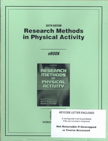 Research Methods in Physical Activity. Access Code for eBook Download Cover Image