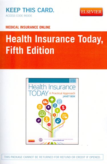 Medical Insurance Online for Health Insurance Today. Access Code Cover Image