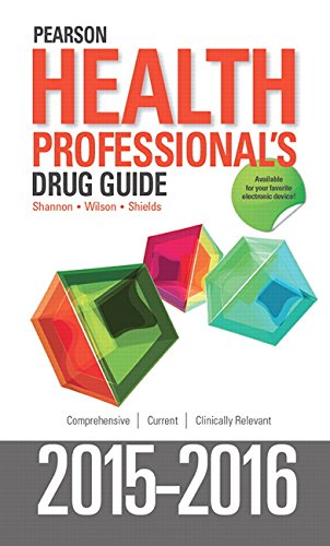Pearson Health Professionals Drug Guide 2015-2016 Cover Image