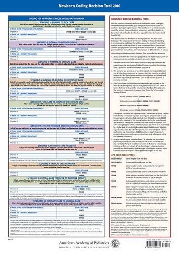 Newborn Coding Decision Tool 2016. 12 X 17 Laminated Chart Cover Image