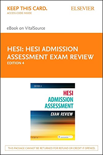 eBook on VitalSource for HESI: HESI Admission Assessment: Exam Review. Access Code Cover Image