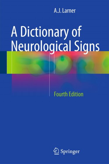 Dictionary of Neurological Signs Cover Image
