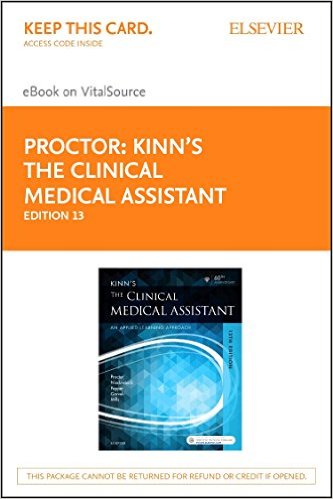 Kinns The Clinical Medical Assistant Elsevier eBook on VitalSource Access Code Cover Image