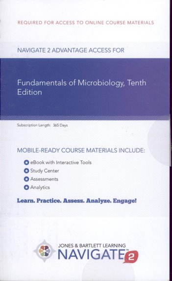 Navigate 2 Advantage Access for Fundamentals of Microbiology. Access Code for 1 Year Access Cover Image
