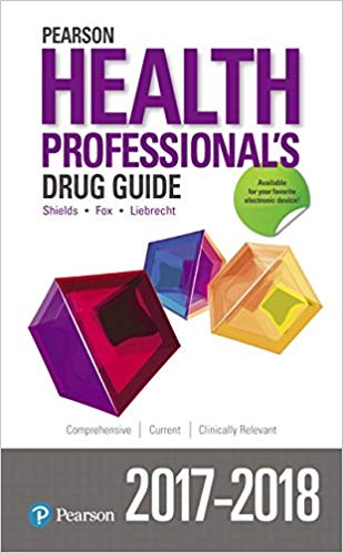 Pearson Health Professionals Drug Guide 2017-2018 Cover Image