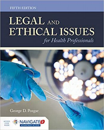Legal and Ethical Issues for Health Professionals. Text with Access Code Cover Image