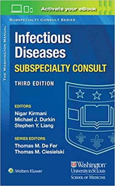 Washington Manual Infectious Diseases Subspecialty Consult. Text with Access Code Cover Image