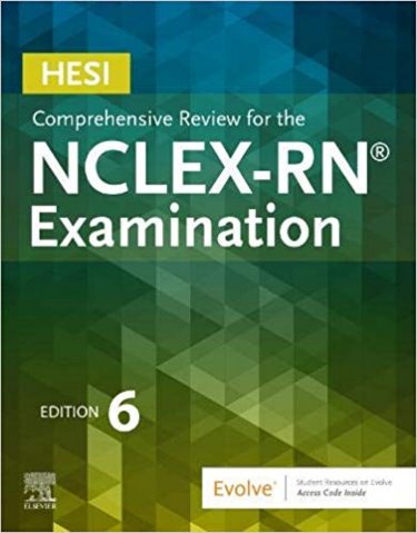 HESI Comprehensive Review for the NCLEX-RN Examination. Text with Access Code Cover Image