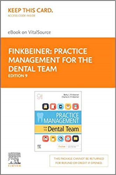 Practice Management for the Dental Team - Elsevier eBook on VitalSource (Retail Access Card) Cover Image
