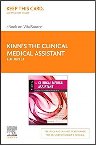 Kinns The Clinical Medical Assistant Elsevier eBook on VitalSource Access Code Cover Image