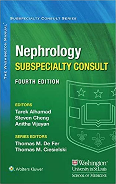 Washington Manual of Nephrology Subspecialty Consult. Text with Access Code Cover Image