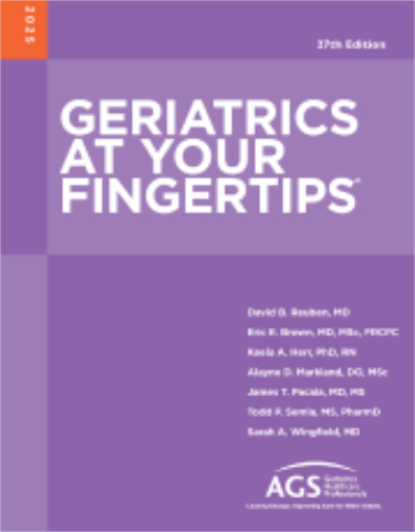 Geriatrics at Your Fingertips 2025 Cover Image