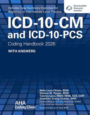 ICD-10-CM and ICD-10-PCS Coding Handbook 2026: With Answers Cover Image