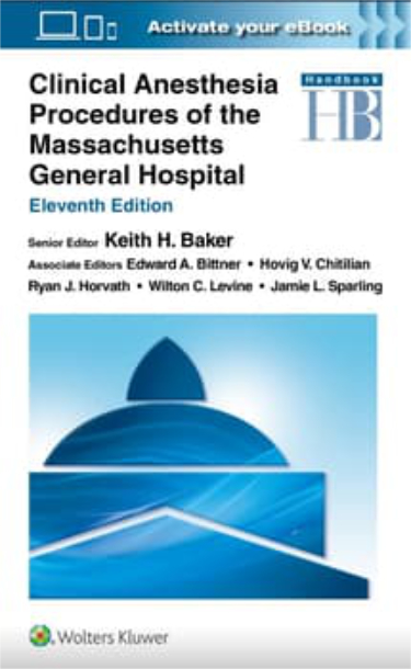 Clinical Anesthesia Procedures of the Massachusetts General Hospital. Text with Access Code Cover Image