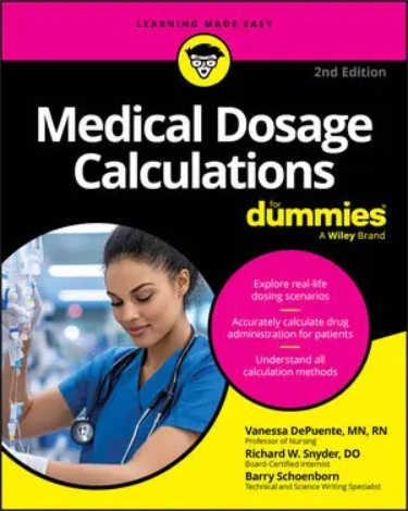 Medical Dosage Calculations For Dummies Cover Image