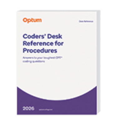 Coderss Desk Reference for Procedures 2026. Answers to Your Toughest CPT Coding Questions Cover Image