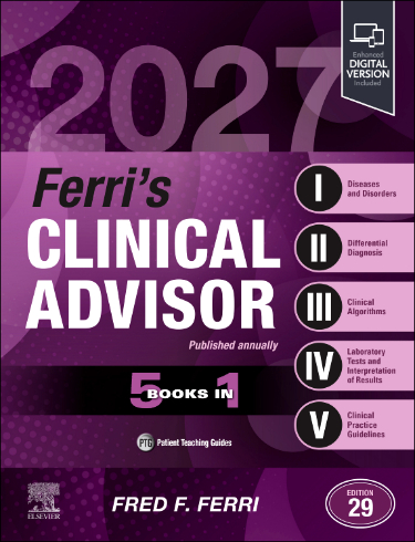 Ferris Clinical Advisor 2027: 5 Books in 1. Text with Digital Version Cover Image