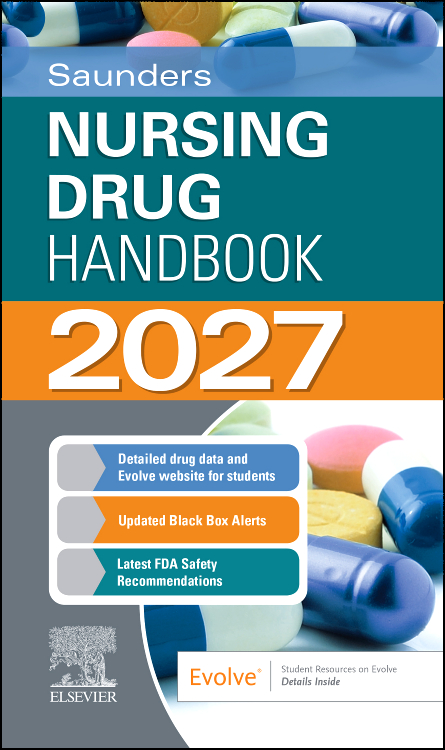 Saunders Nursing Drug Handbook 2027. Text with Access Code Cover Image