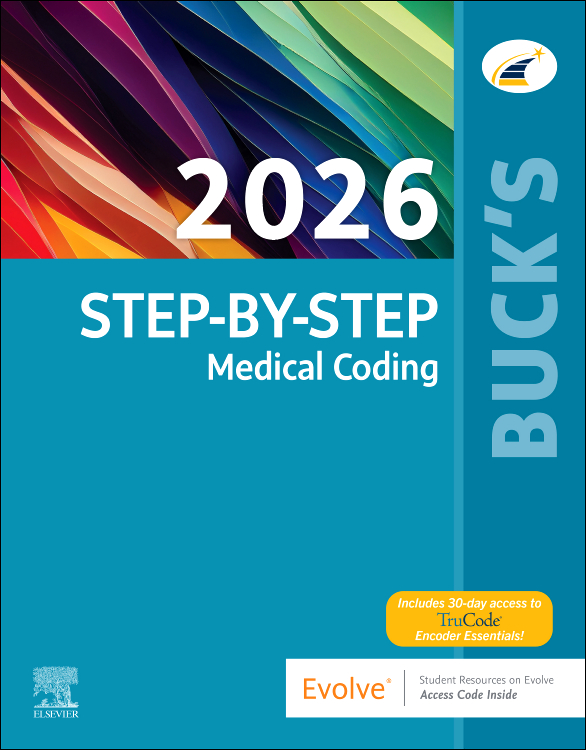 Bucks Step-by-Step 2026 Medical Coding. Text with Access Code Cover Image