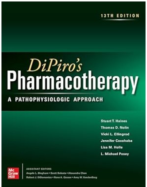 DiPiros Pharmacotherapy: A Pathophysiologic Approach Cover Image
