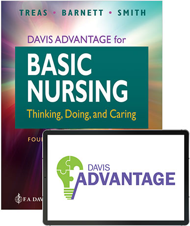 Davis Advantage Basic Nursing: Thinking, Doing, and Caring. Text with Access Code Cover Image