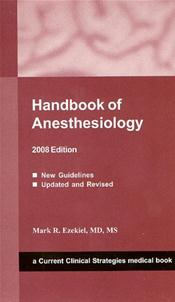 Handbook of Anesthesiology Cover Image