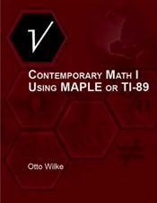 Contemporary Math I Using MAPLE or TI-89