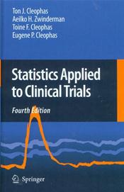 Statistics Applied to Clinical Trials Cover Image