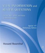 Vital Information and Review Questions for the NCE, CPCE, and State Counseling Exams on CD-ROM for Macintosh and Windows Cover Image