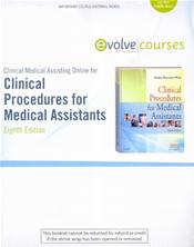 Clinical Medical Assisting Online for Clinical Procedures for Medical Assistants. Internet Access Code Cover Image