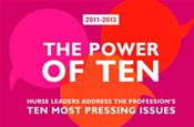 Power of Ten 2011-2013: Nurse Leaders Address the Professions Ten Most Pressing Issues Cover Image