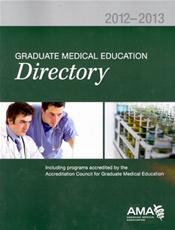 Graduate Medical Education Directory (Green Book) 2012-2013 Cover Image
