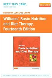 Nutrition Concepts Online for Williams Basic Nutrition and Diet Therapy. Access Code Cover Image