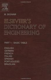 Elseviers Dictionary of Engineering. 2 Volume Set Cover Image