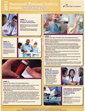 2013 National Patient Safety Goals for Hospitals. 8.5 x 11 Laminated Posters. Pack of 10 Cover Image